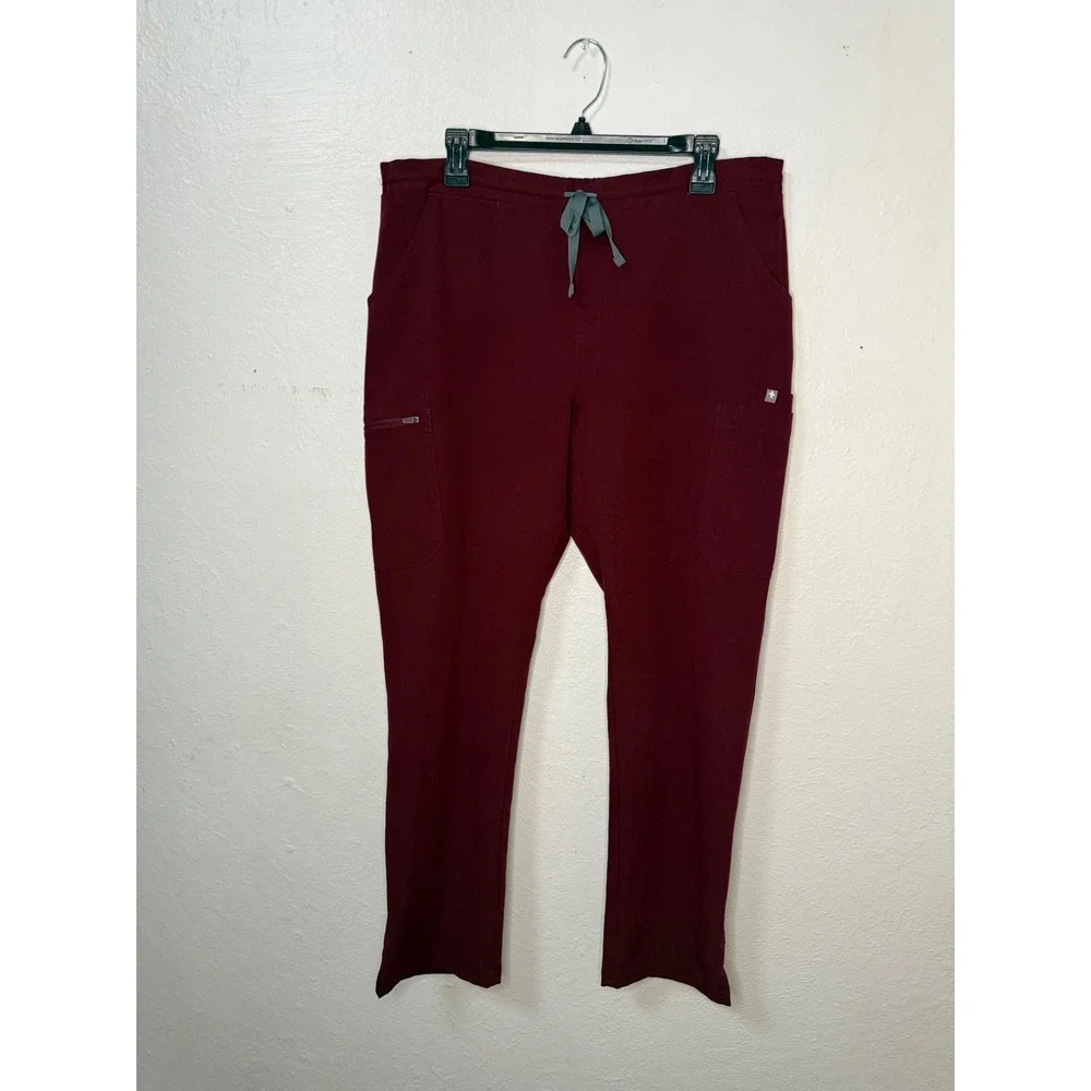FIGS Technical Collection Women's M/L Scrubs Matching Set Burgundy